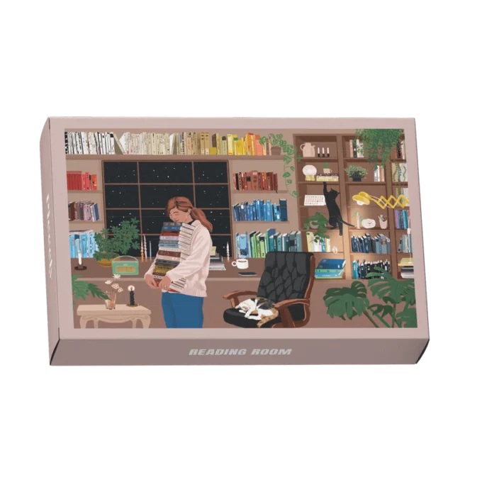 Piecely Reading Room Mini Puzzle, 99 Pieces