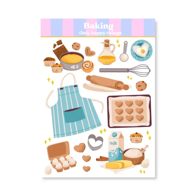 Stickersheet Baking A6