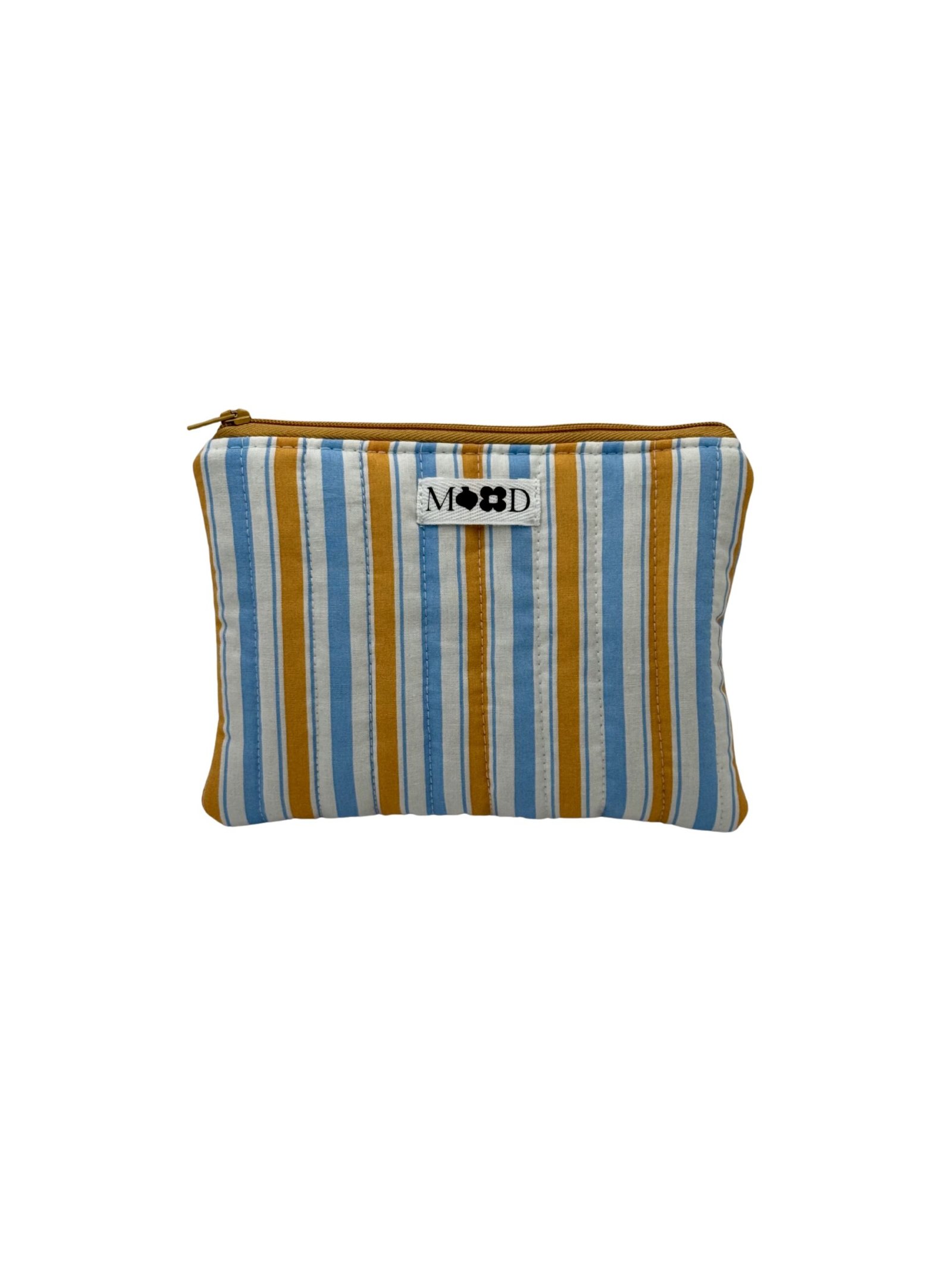 Blue and Yellow Stripes Mini Pouch