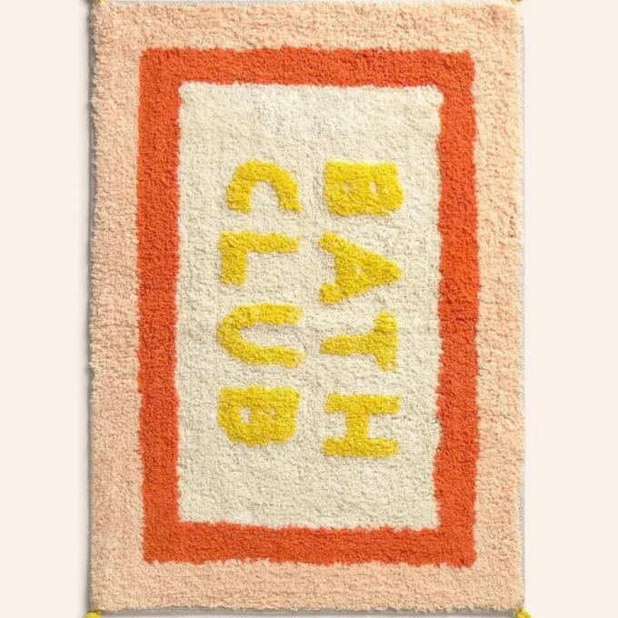 Orange Club Bath Mat