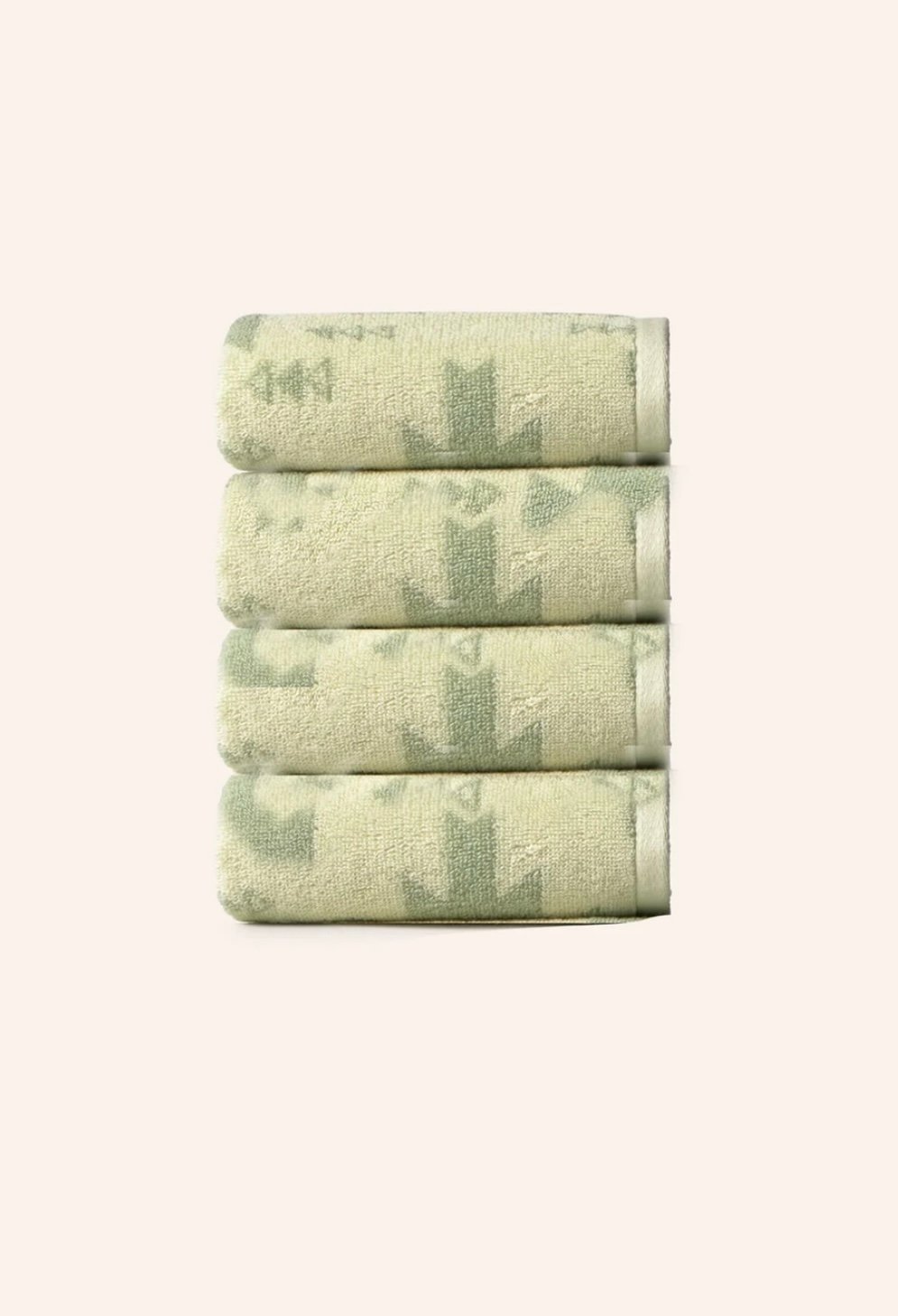 Nepturno jacquard terry cotton hand towel 30 x 50cm set 4 - Image 4