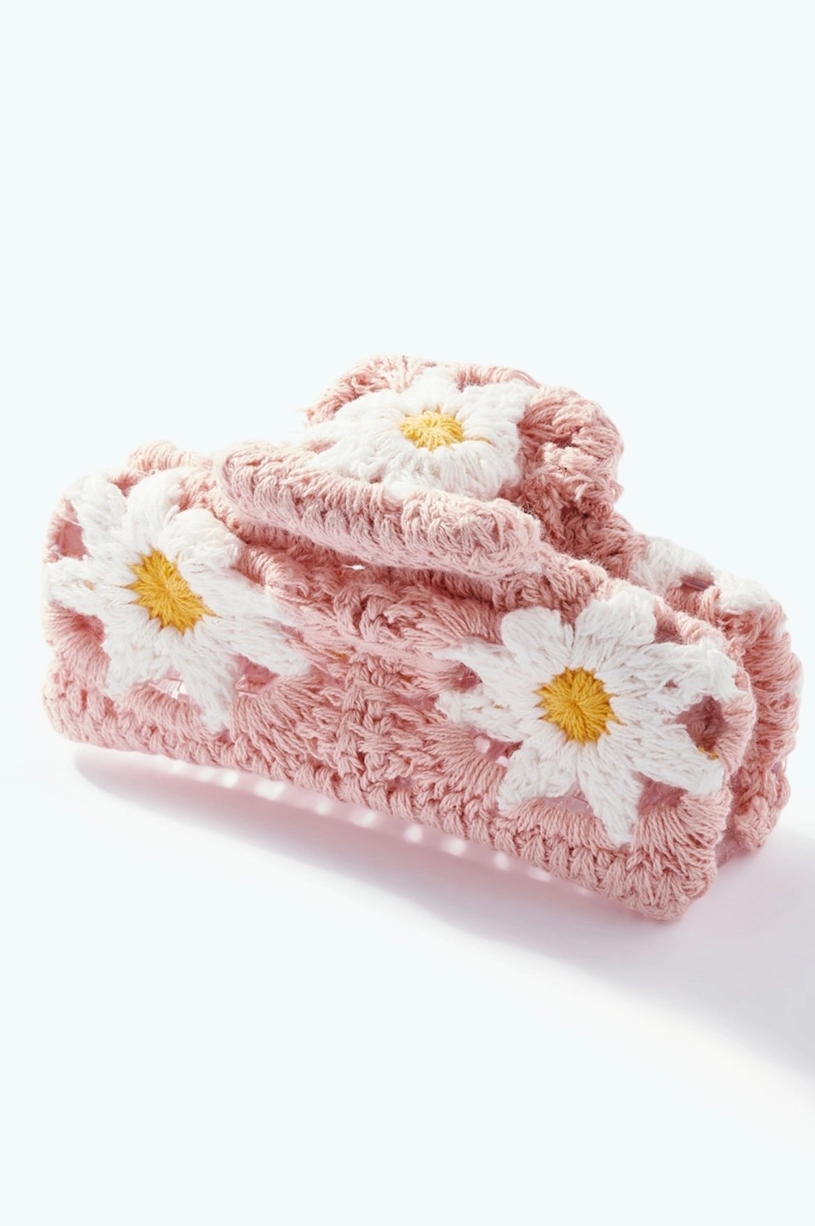 Crochet Flower Hair Clip