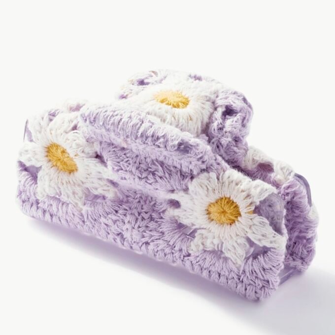 Crochet Flower Hair Clip