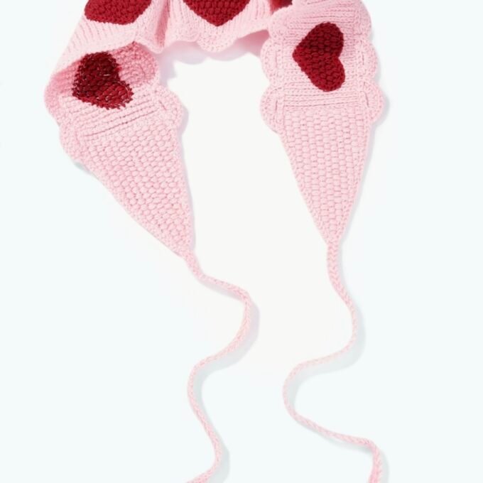Crochet Heart Bandana