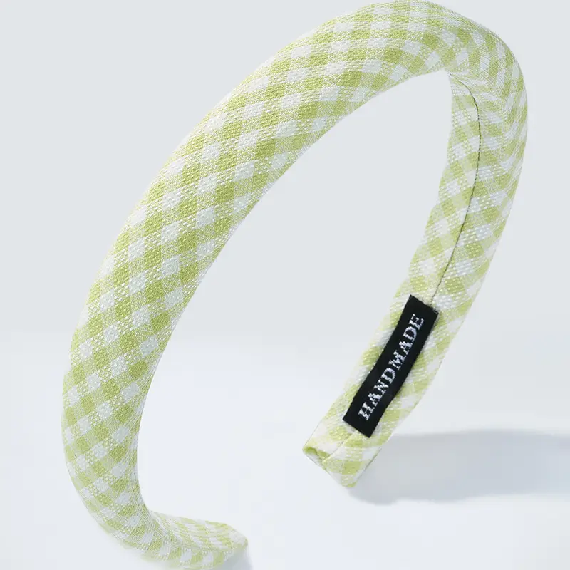Gingham Yellow Headband