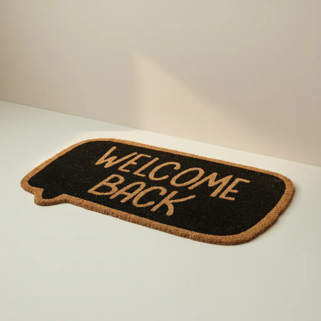 Coco Door Mat - Comic Welcome Back