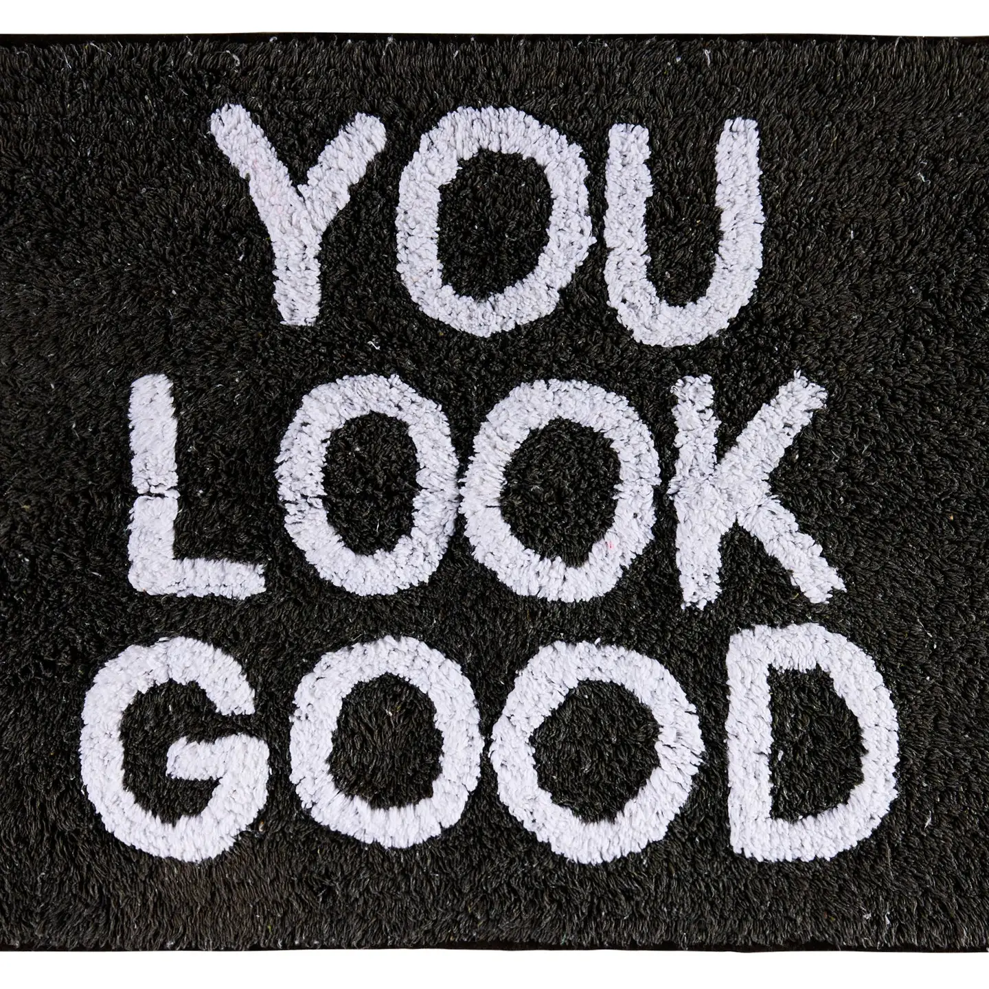 Bath - Grey Non-Slip Bath Mat You Look Good - Image 3