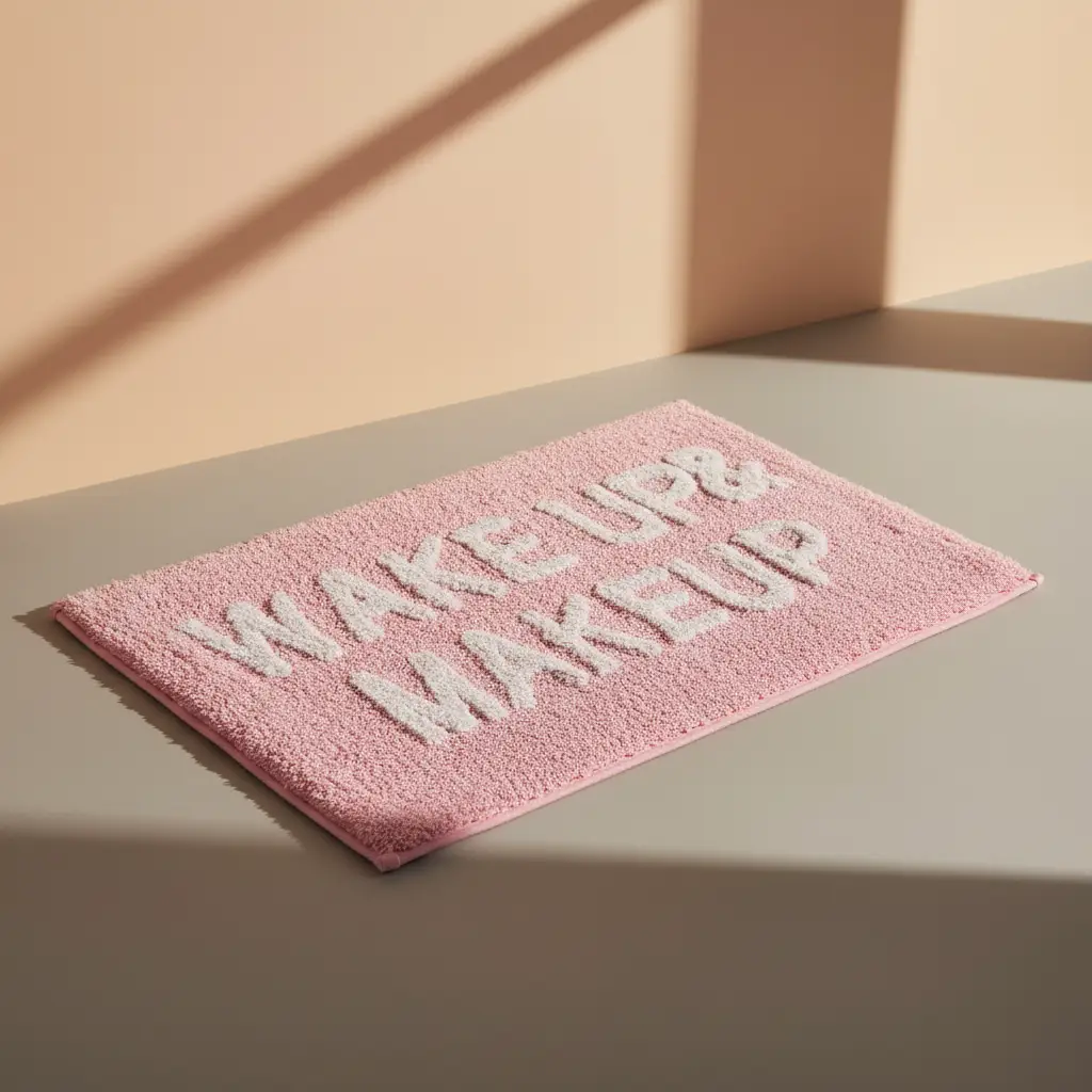 Bath - Pink Non-Slip Wake Up & Make Up Mat