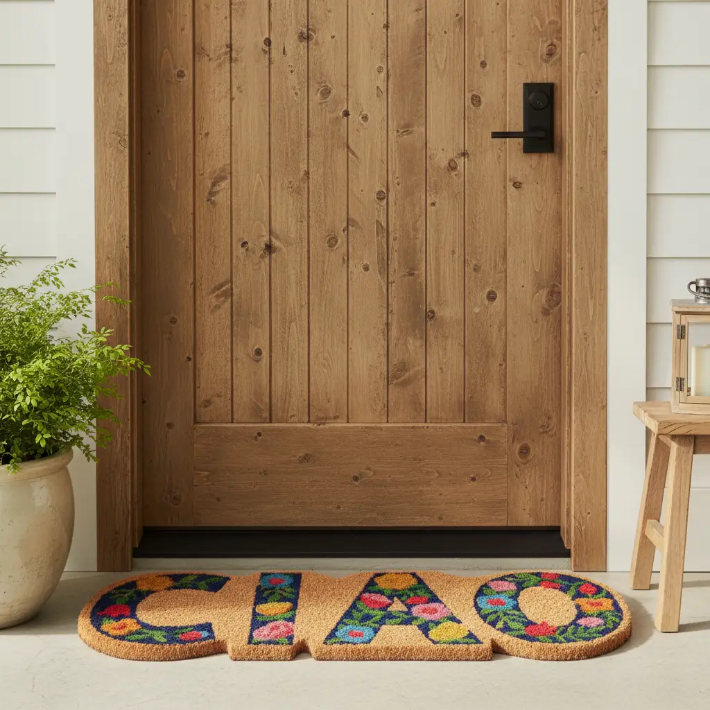 Coco Door Mat - Hello Floral Doormat - Image 2