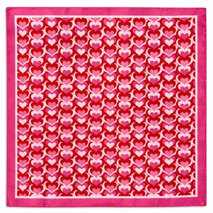 Pink Hearts Scarf