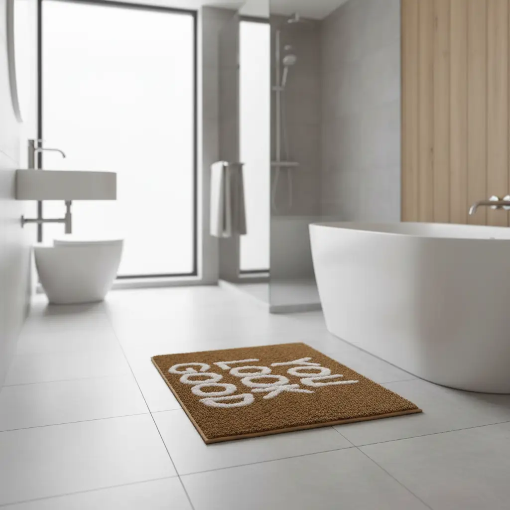 Bath - Brown Non-Slip Mat You Look Good - Image 3