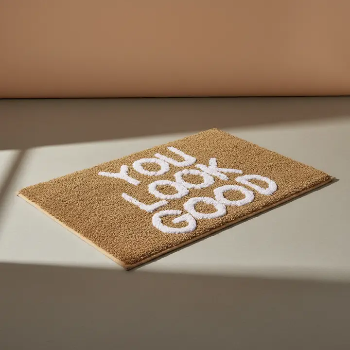 Bath - Brown Non-Slip Mat You Look Good
