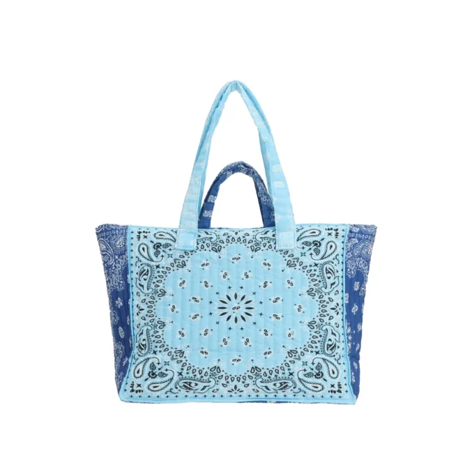 Blue Bandana Tote Bag