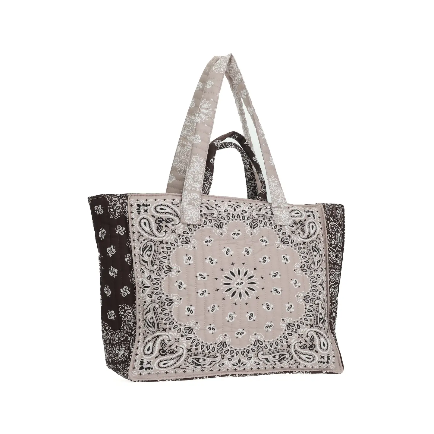 Taupe Bandana Tote Bag - Image 2
