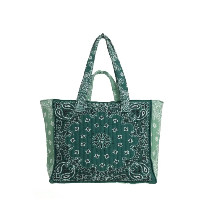 Green Bandana Tote Bag