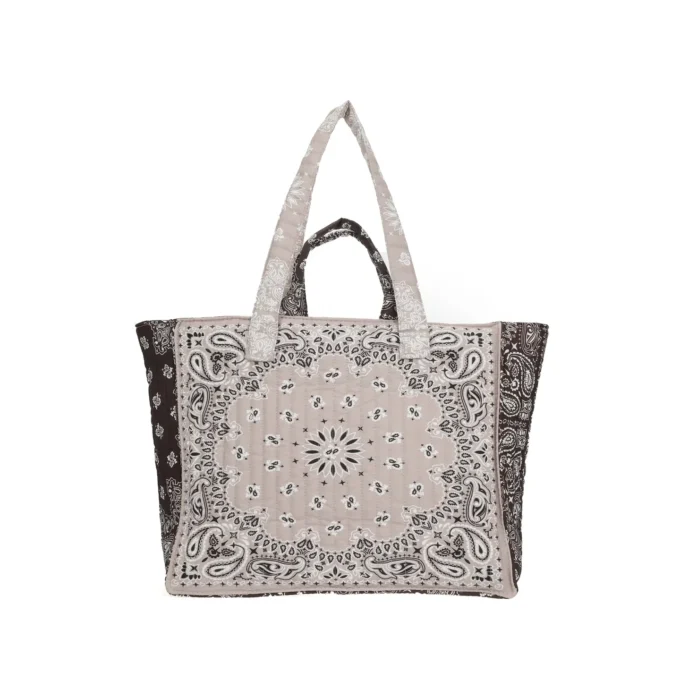 Taupe Bandana Tote Bag