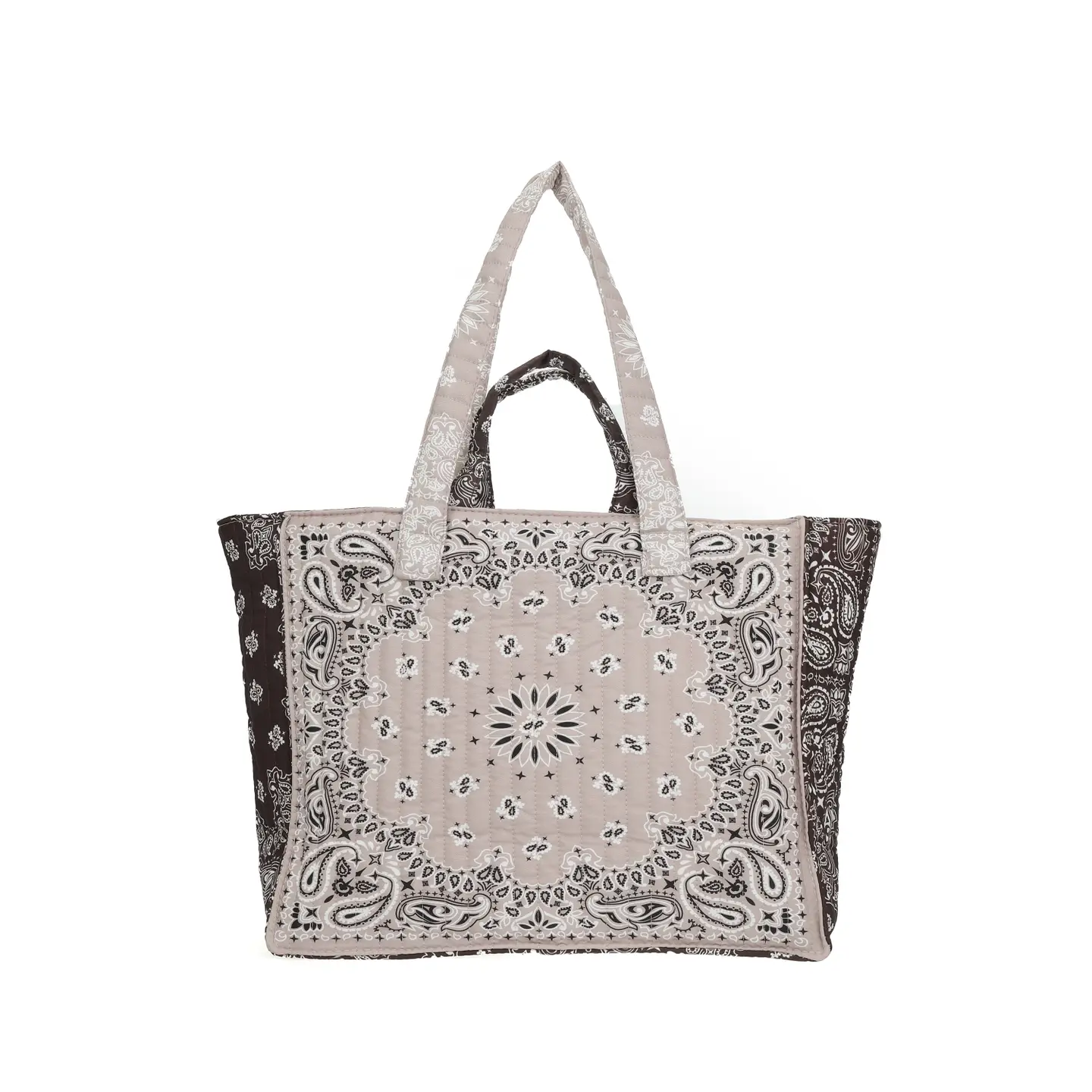 Taupe Bandana Tote Bag