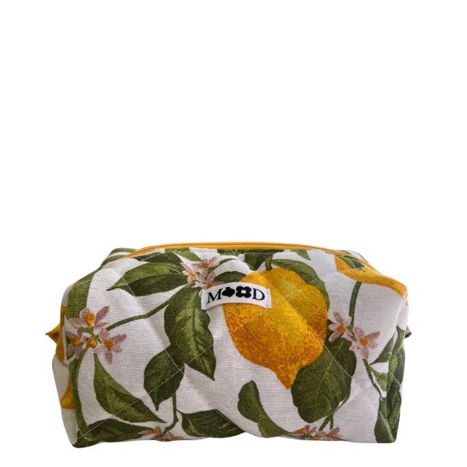 Mediterranean Lemon Makeup Bag