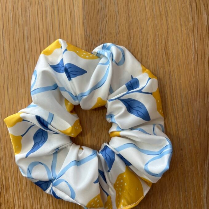 Lemon Bloom Scrunchie