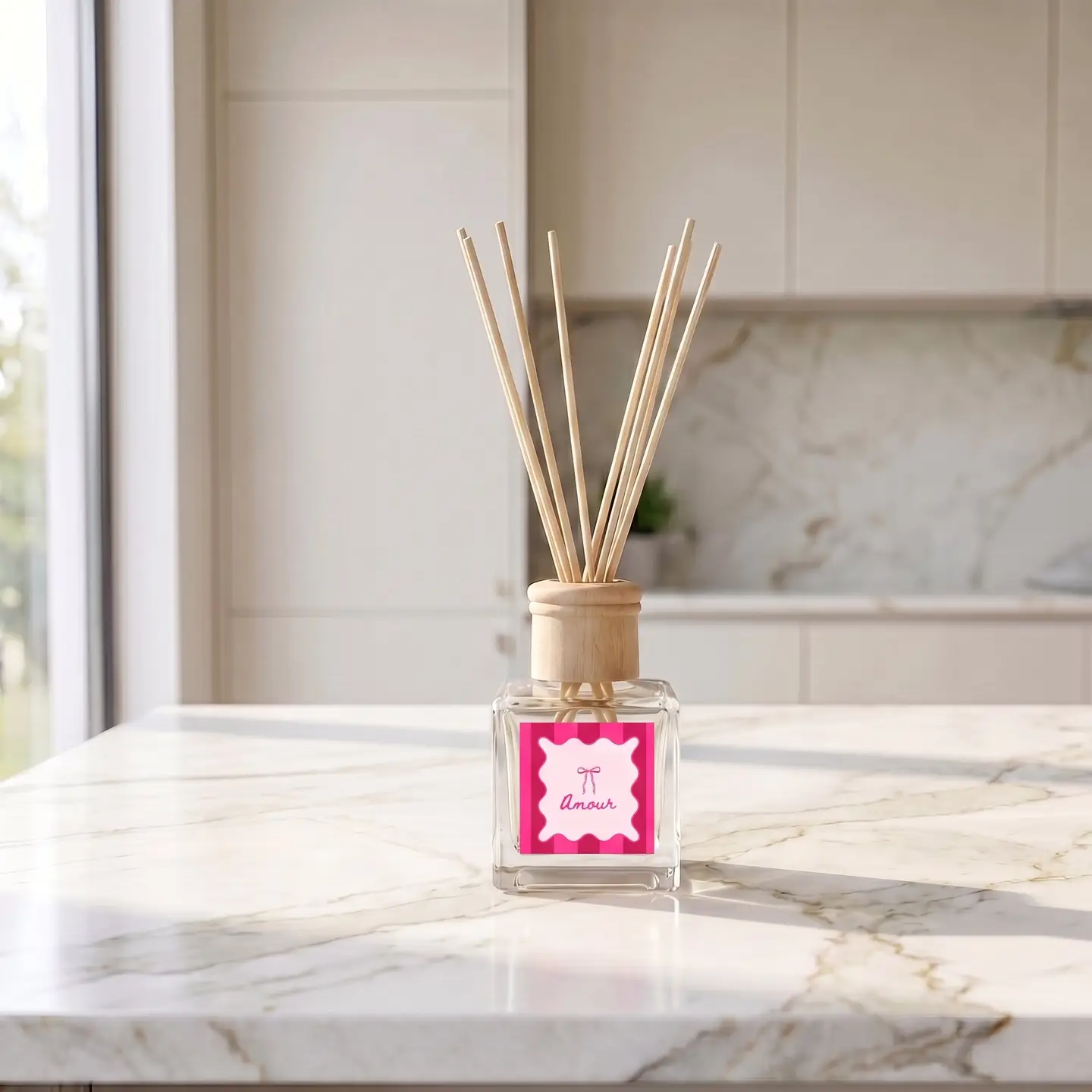 Reed Diffuser - Amour - Sweet Perfume - 100 Ml - Image 2