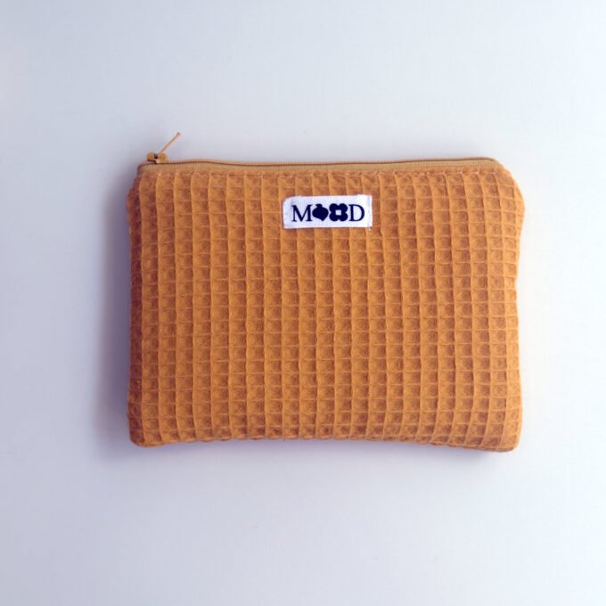 Ochre Pique Mini Pouch
