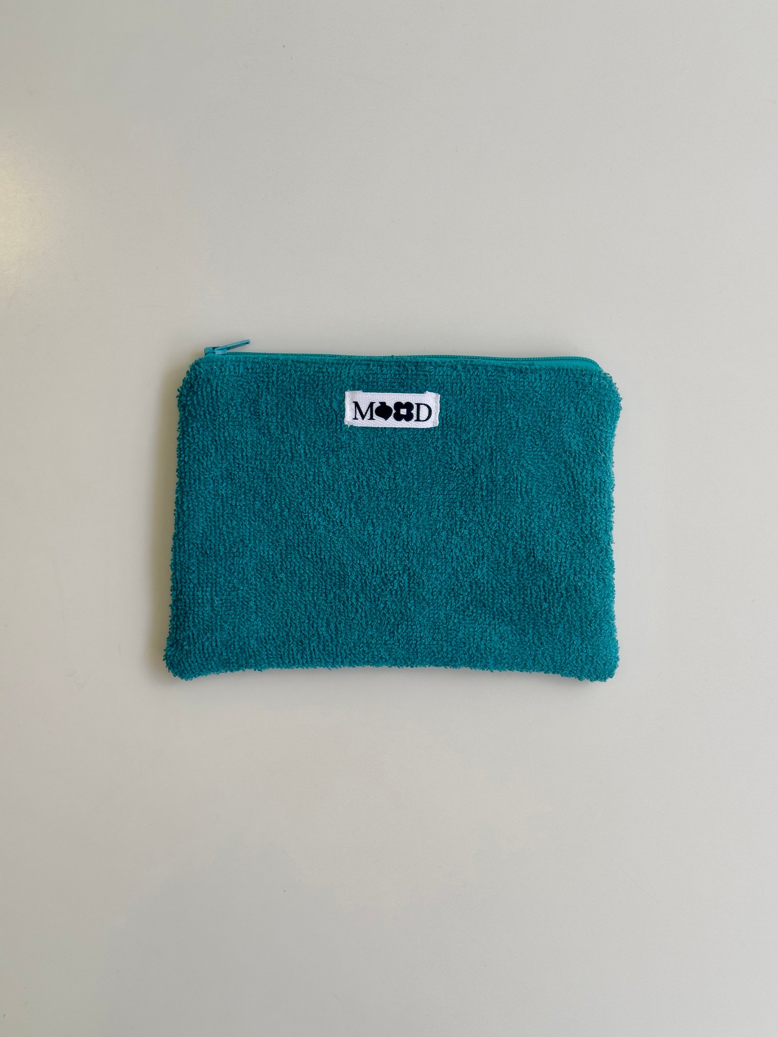 Dark Cyan Towel Mini Pouch
