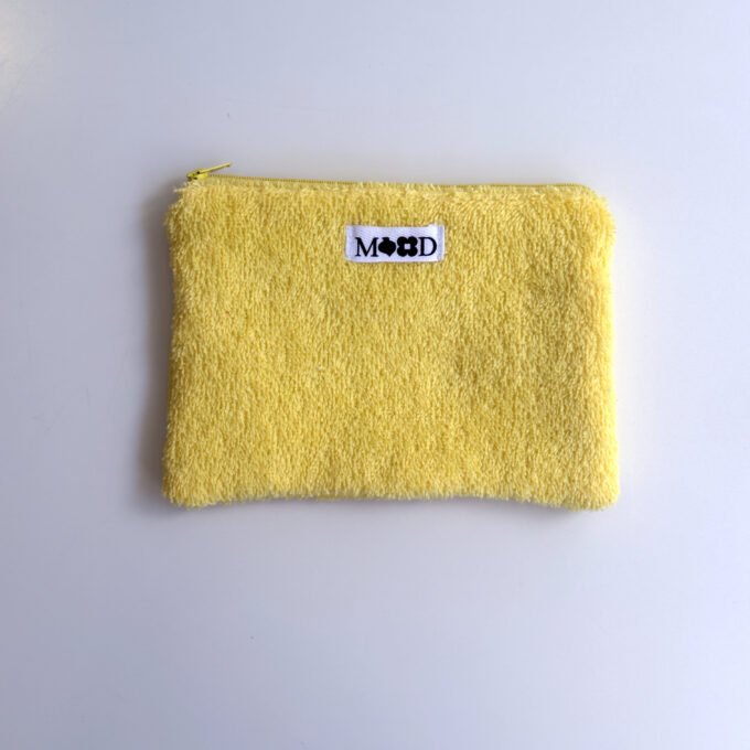 Light Yellow Towel Mini Pouch
