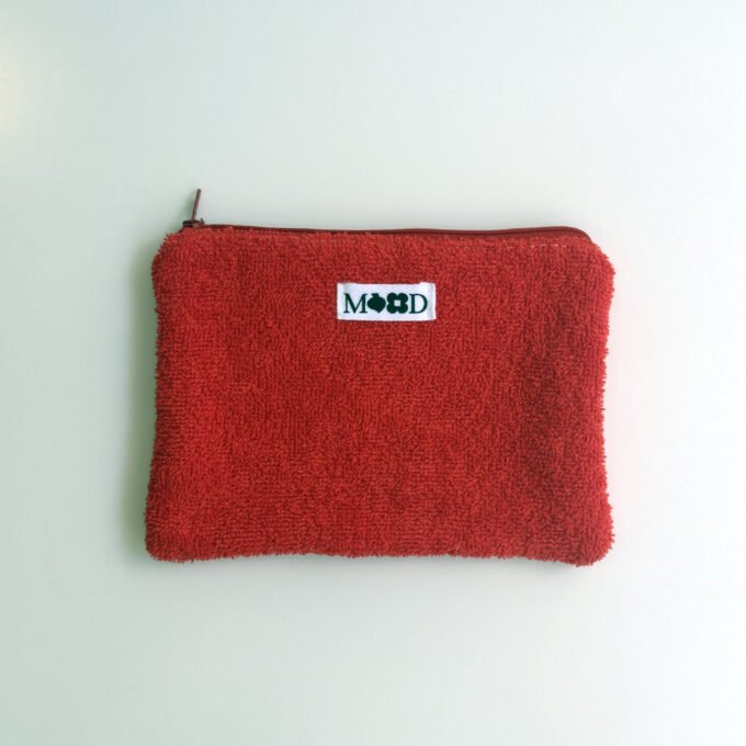 Red Towel Mini Pouch