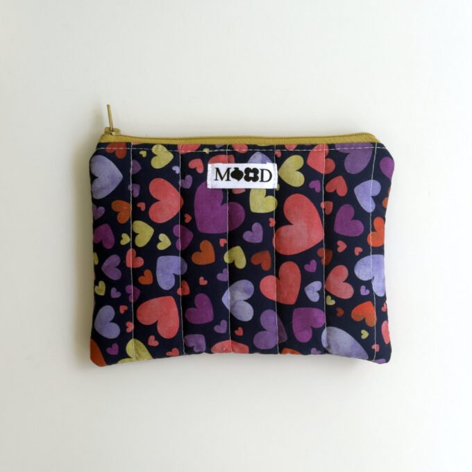 Colorful Hearts Mini Pouch