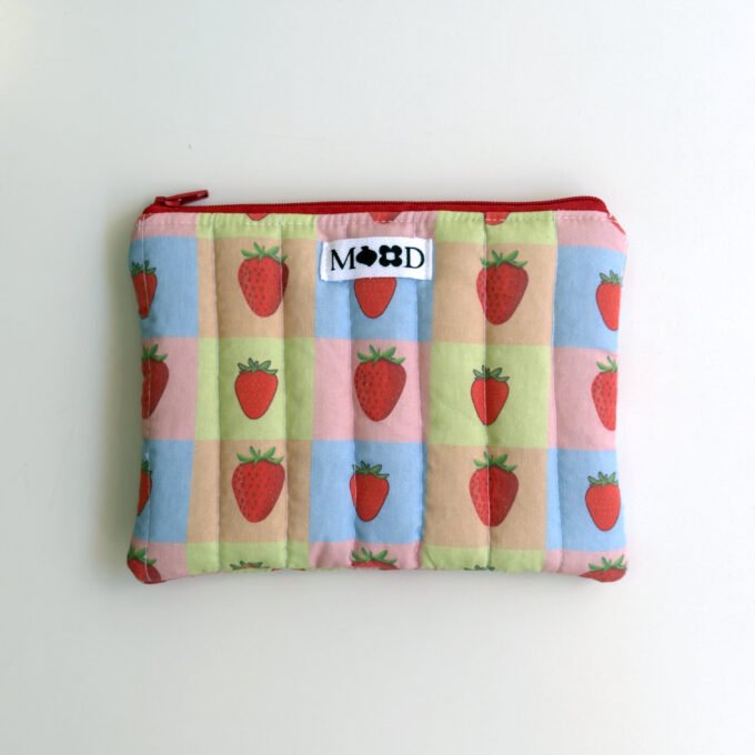 Strawberries Square Mini Pouch