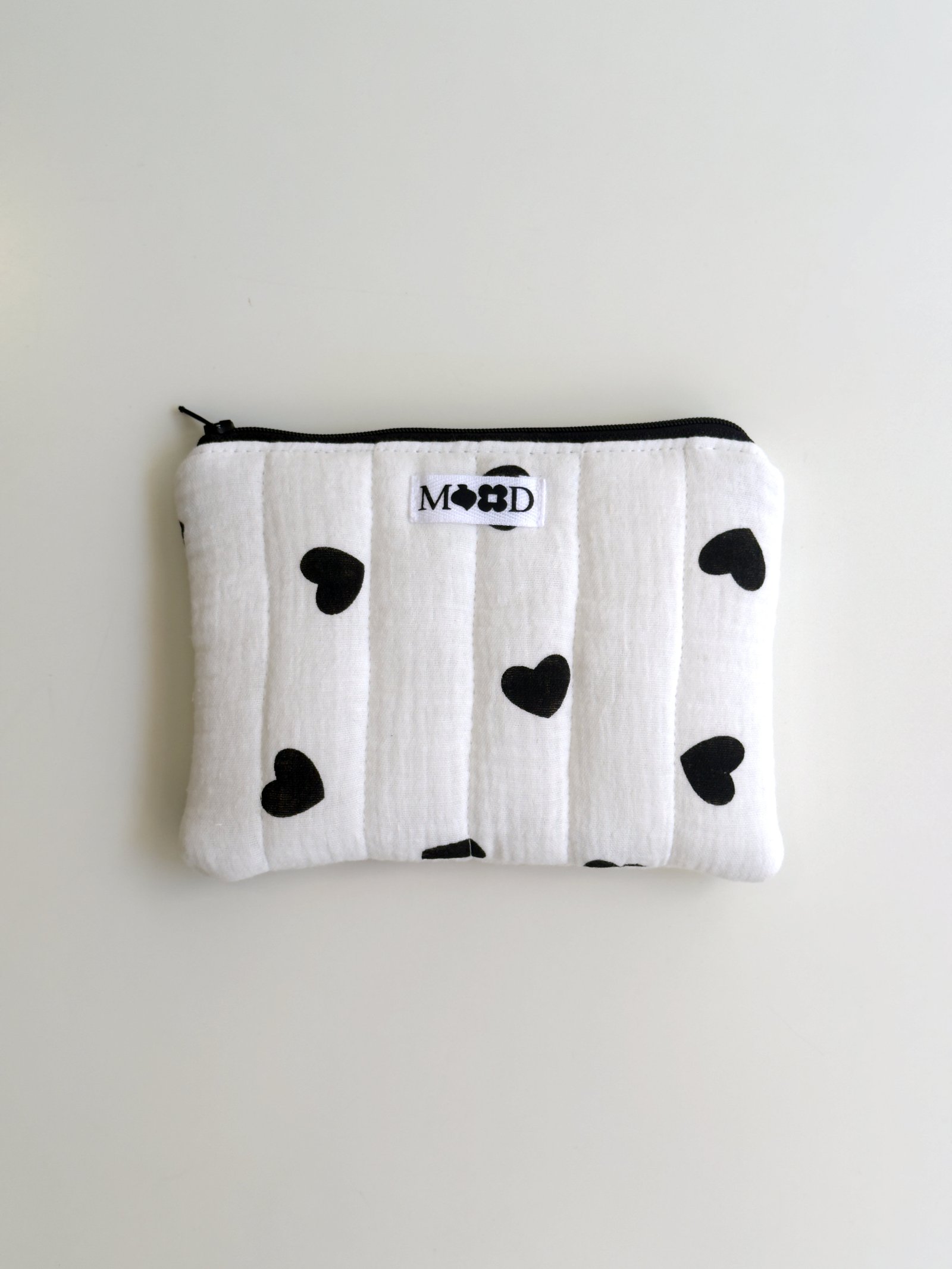 Retro Hearts Mini Pouch