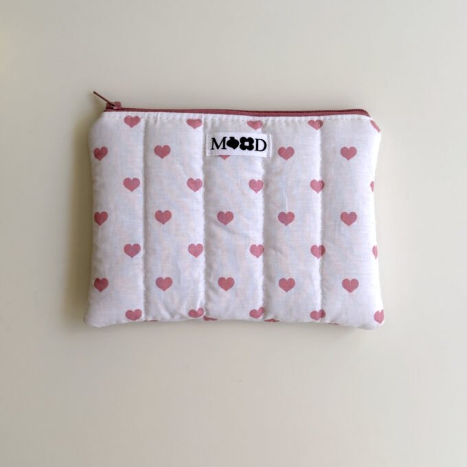 Pink Hearts Mini Pouch
