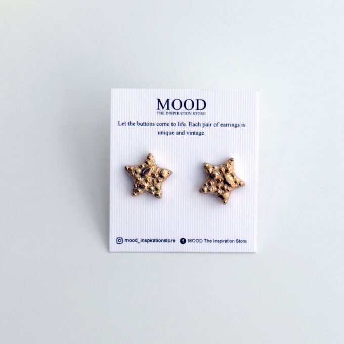 Little Stars Button Earrings