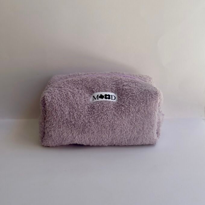 Lilac Towel Mini Makeup Bag