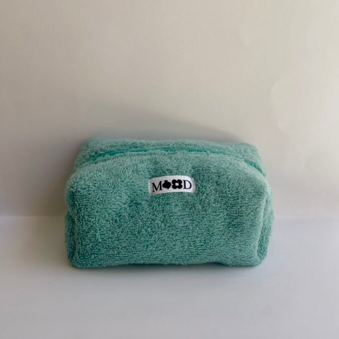 Cyan Towel Mini Makeup Bag