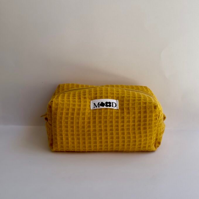 Ochre Pique Mini Makeup Bag