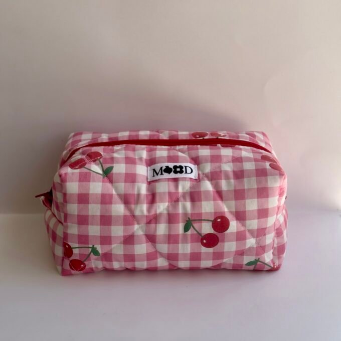 Pink Cherries Classic Makeup Bag