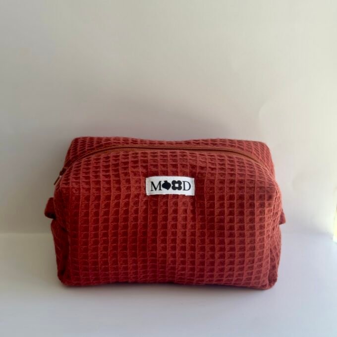 Terracotta Pique Classic Makeup Bag