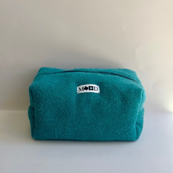 Dark Cyan Towel Classic Makeup Bag