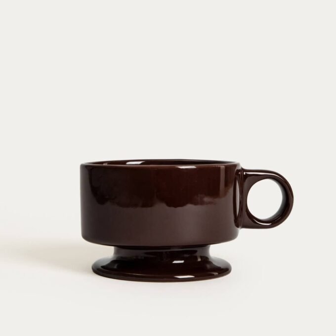 Mug | Avani | Brown, with A Stem | 0.18 L