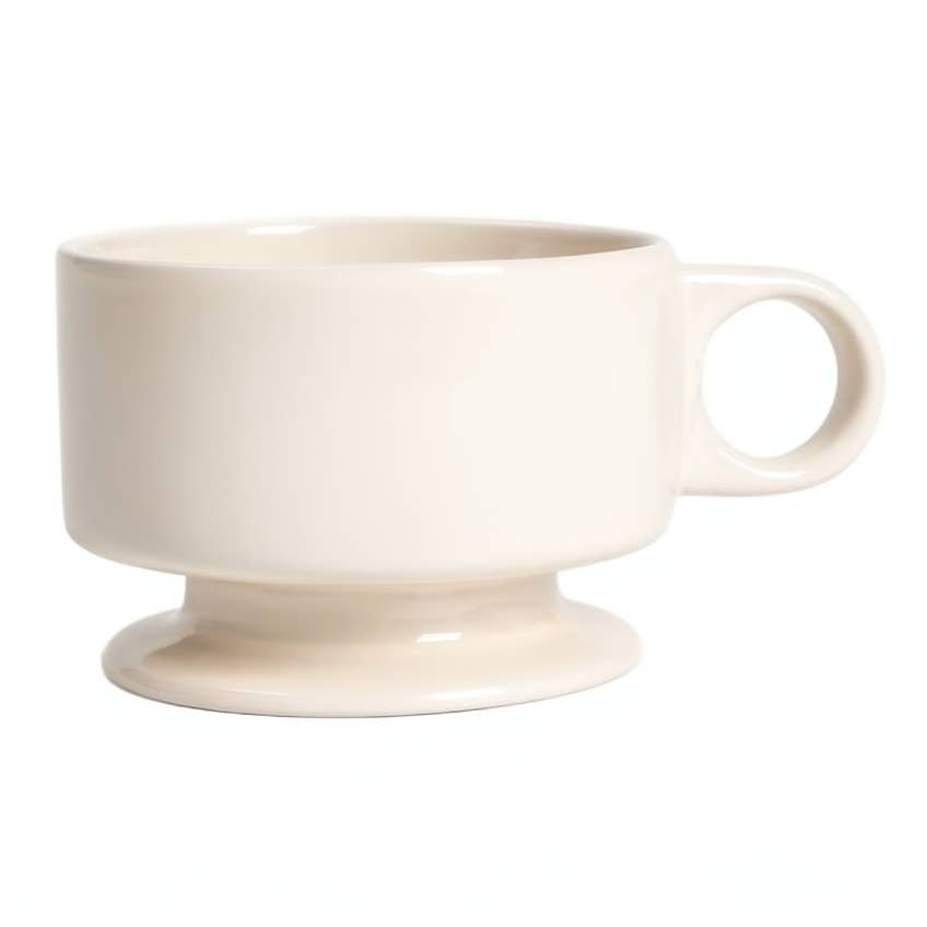 Mug | Avani | Cream-Coloured, with A Stem | 0.18 L