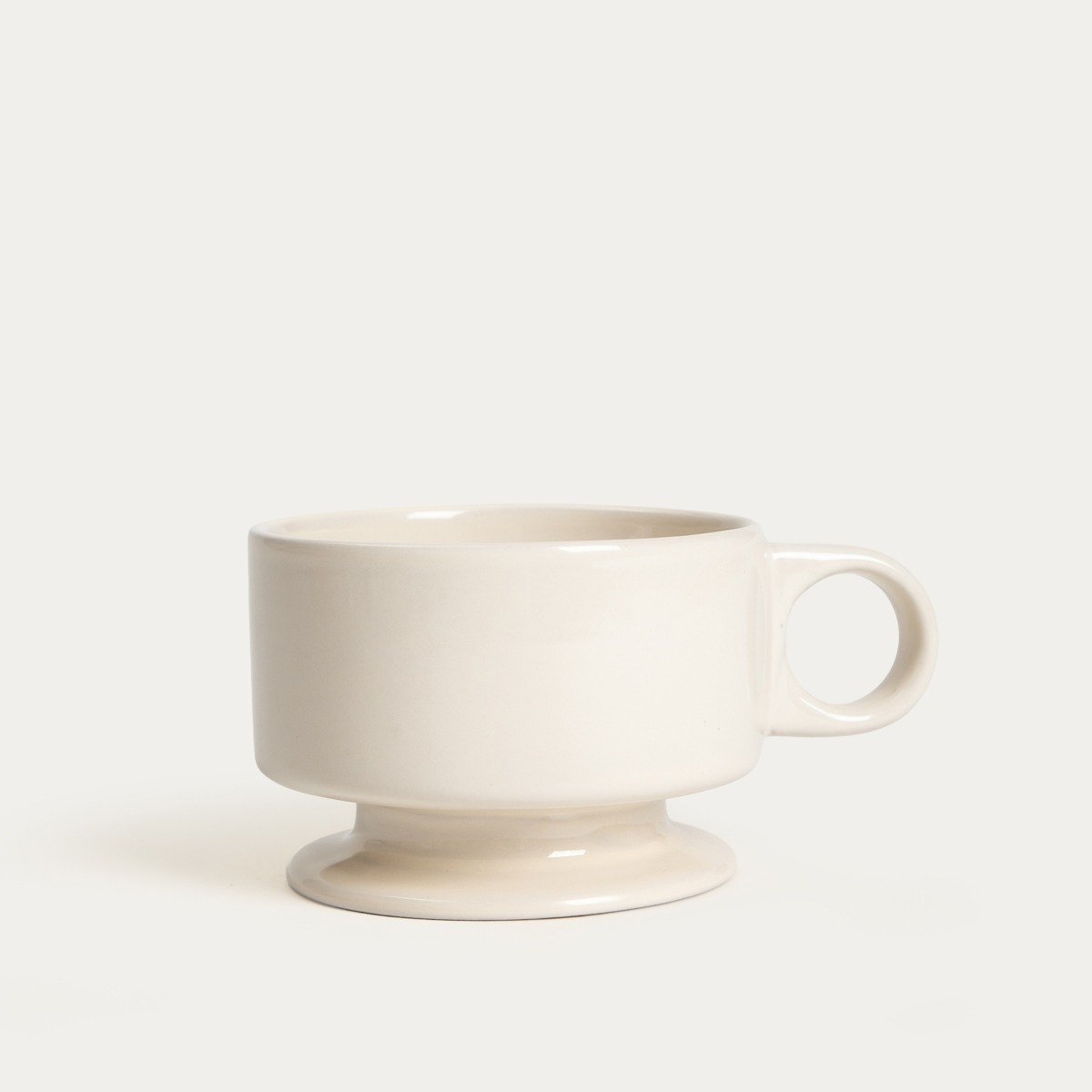 Mug | Avani | Cream-Coloured, with A Stem | 0.18 L - Image 2