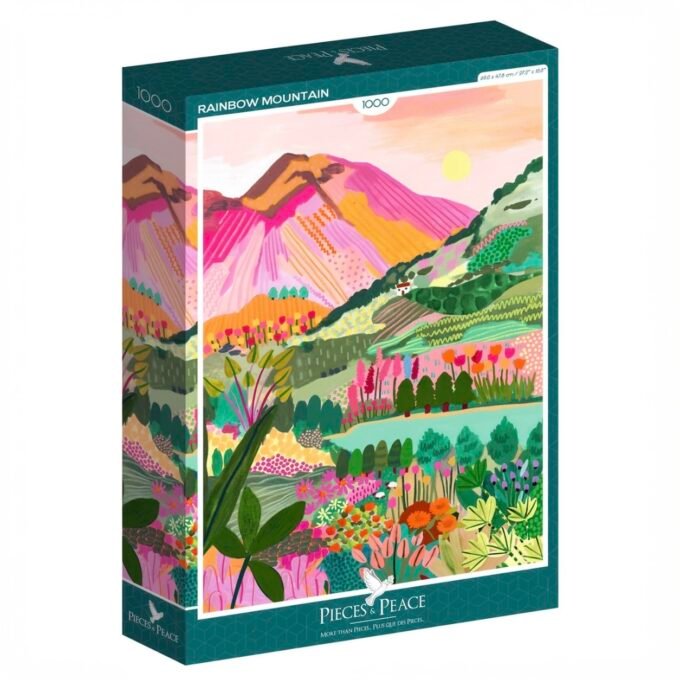 1000 Piece Puzzle - Rainbow Mountain