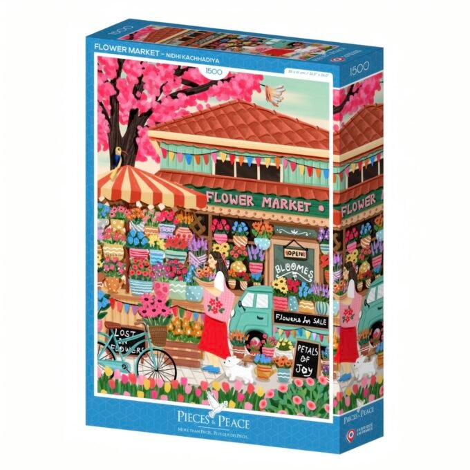 1500 Piece Puzzle - Flower Market